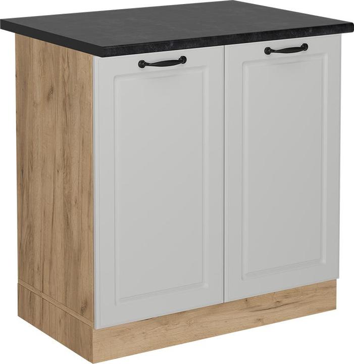 Anthrazit, Goldkraft Eiche, Weiss, Weiss Landhaus