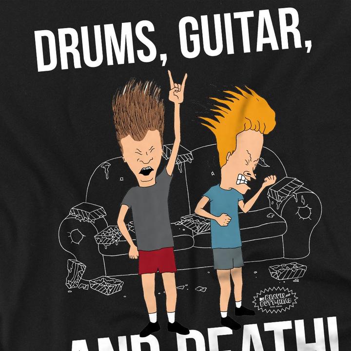 Produktbild Beavis and Butthead Drums Guitar & Death TShirt (XL)
