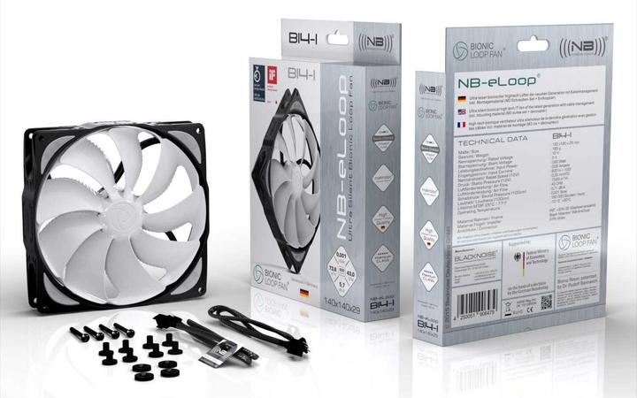 Actual product image Noiseblocker NB-eLoop Fan B14-PS Black Edition - 140mm PWM (140 mm, 1 x)