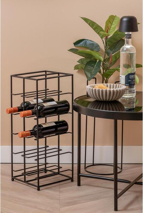 Actual product image present time Weinregal Duo Floor 57 x 25 cm, Schwarz (Wine bottle holder)