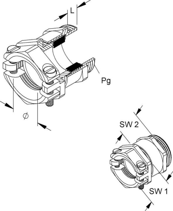 Produktbild HKL Kabelverschraubung