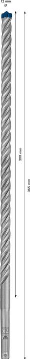 Actual product image Bosch Professional Zubehör EXPERT SDS plus-7X hammer drill, 12 x 300 x 365 mm (12 mm)