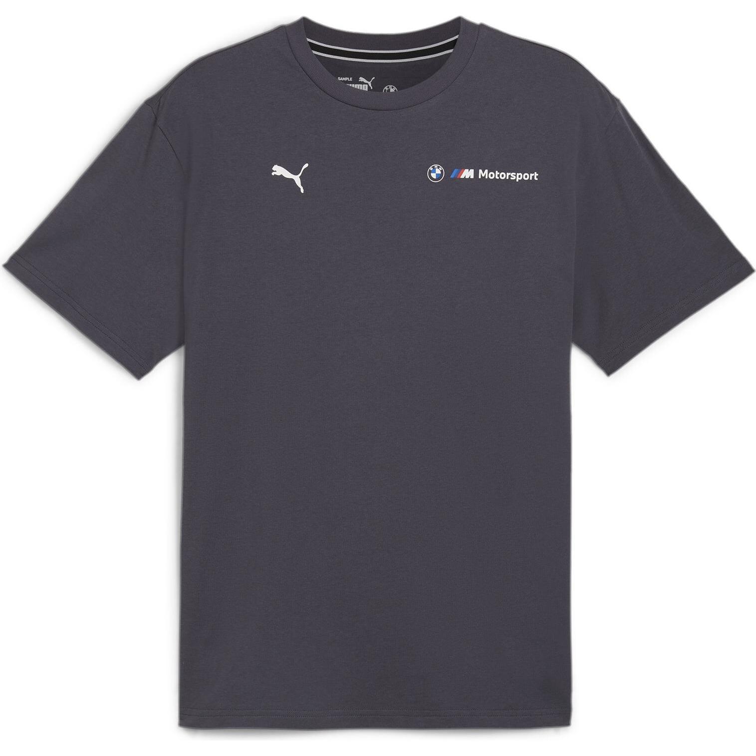 Puma, Herren, Sportshirt, BMW Mms Ess+ Logo Tee (XL), Grau, XL