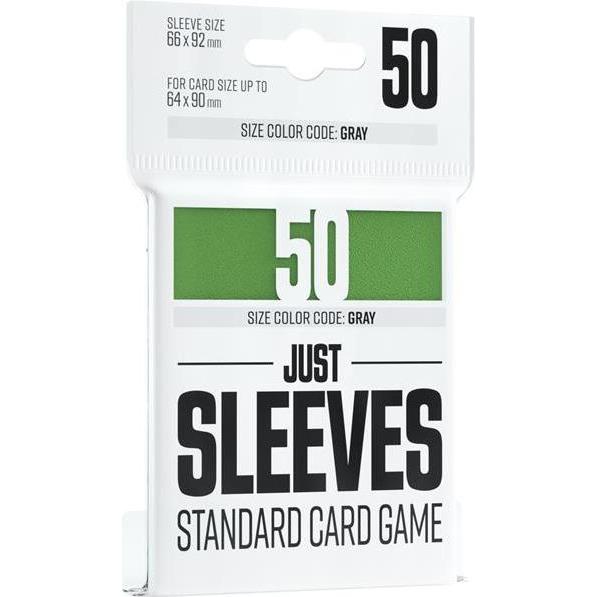 Gamegenic GGX10006ML - Just Hüllen - Standard Kartenspiel, grün (50 Hüllen)