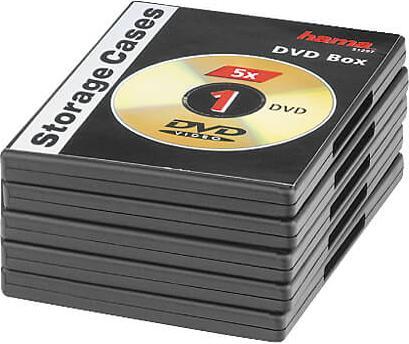 Immagine prodotto Hama DVD Manicotti vuoti, confezione da 5, custodia Jewel Case Nero