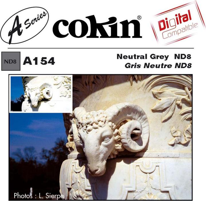 Cokin Filtre A154 ND 8 (67 mm, Filtre gris neutre)