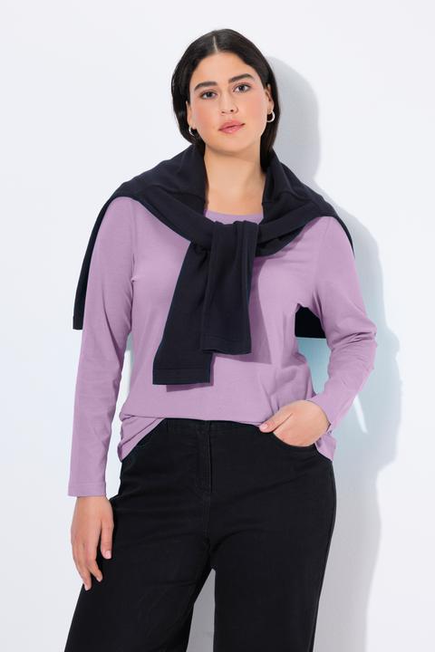 Immagine prodotto Ulla Popken Maglia aderente con scollo a girocollo e maniche lunghe (42, 44)