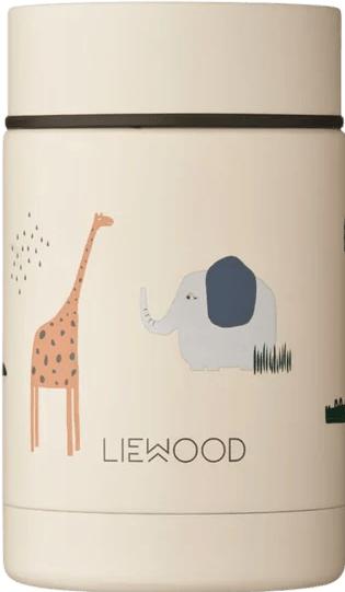 Actual product image Liewood Thermo Snackbox Nadja Edelstahl Safari Sandy Mix
