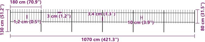Produktbild vidaXL Zaunpaneel