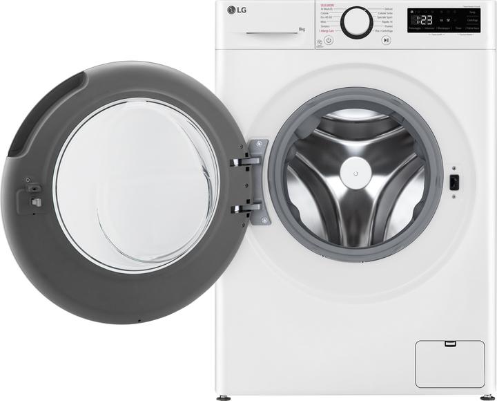 Image du produit LG F2R3S08NSWB Lave-linge 8kg AI DD, Classe A-10%, 1200 tr/min, Vapeur, AI Wash (8 kg, Gauche)