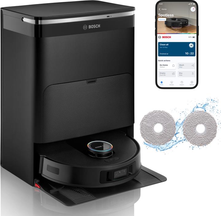 Bosch Hausgeräte Aspirapolvere Robot Spotless Max Cam (11000 Pa)