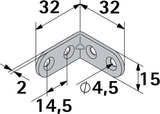 Produktbild Hettich Stuhlwinkel (1 Stk.)