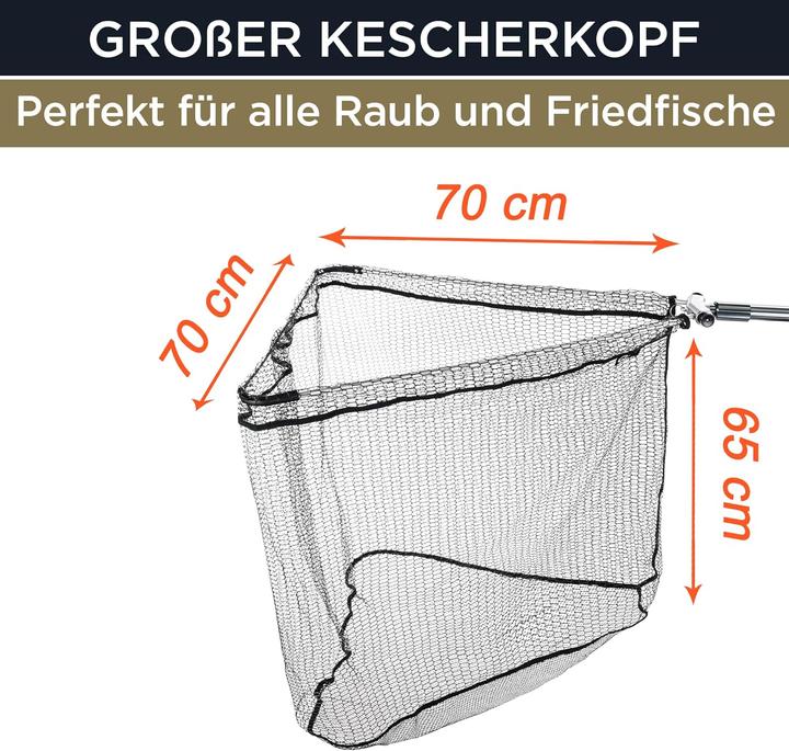 Actual product image Q-Tac Landing net with hammer head