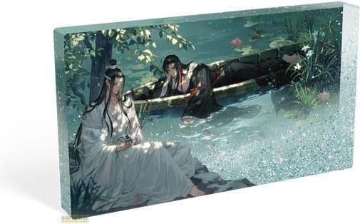 Image du produit Sakami Grandmaster of Demonic Cultivation bloc acrylique avec paillettes Wei Wuxian & Lan Wangji Lotus