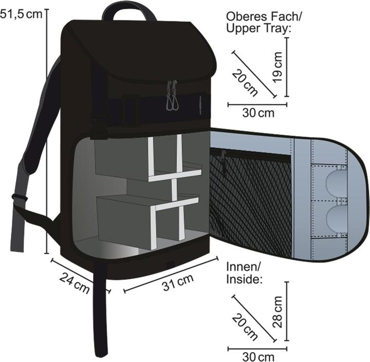 Actual product image mantona Tokyo Gr. L Photo Backpack (Photo backpack)