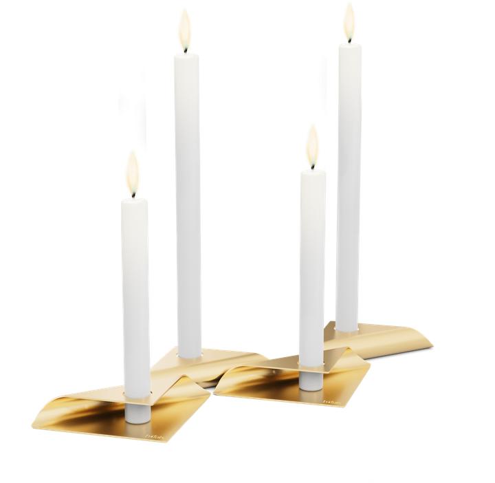 Actual product image Höfats SQUARE CANDLE gold, VE 4