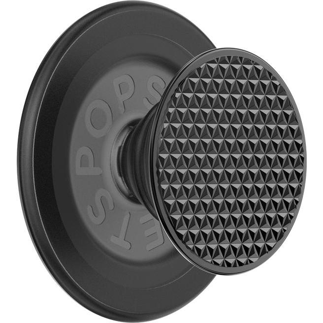PopSockets PopGrip Alu Triangle Knurl MagSafe - black, Smartphone Halterung, Schwarz