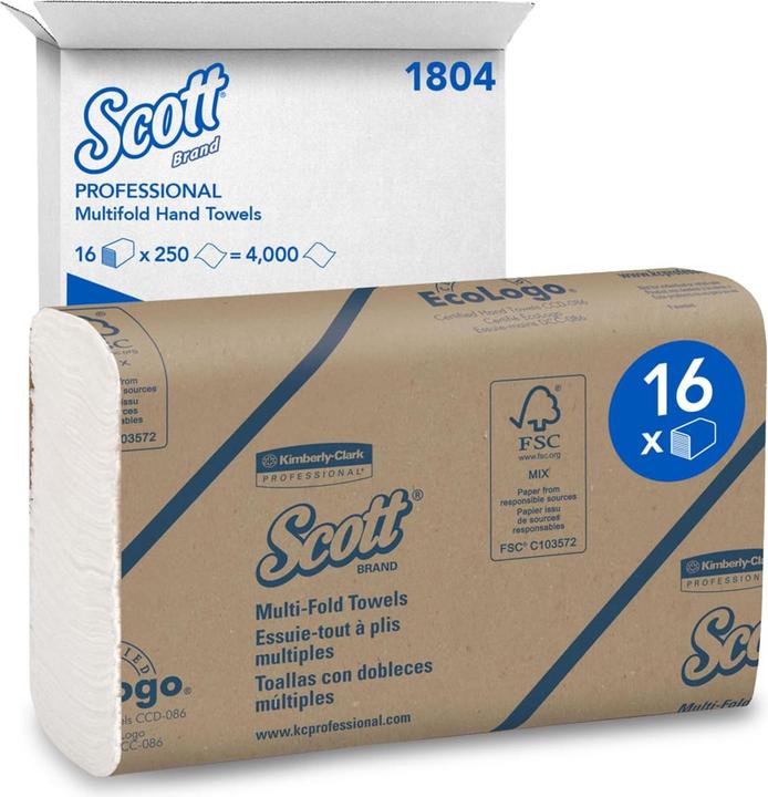 Scott Paper towels 1804 Interfold folding 1-ply 4,000 towels