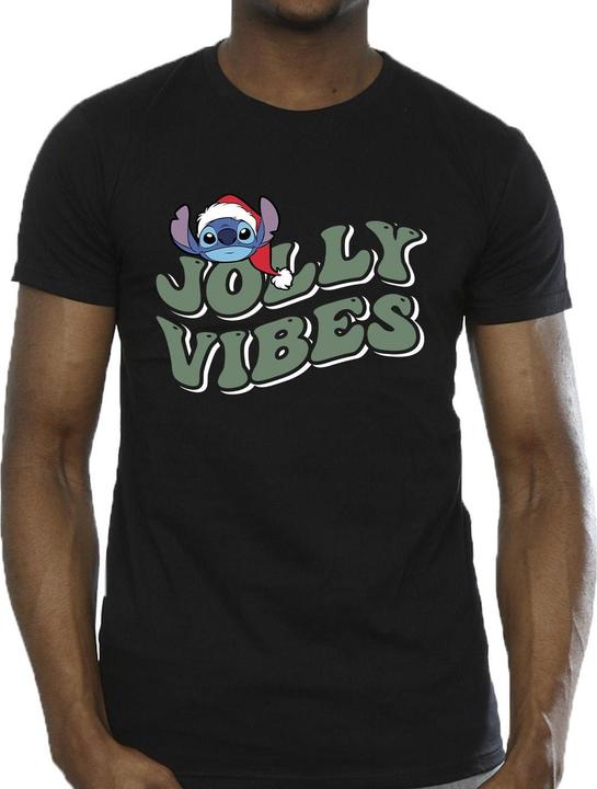 Immagine prodotto Disney Lilo & Stitch Jolly Chilling Vibes Maglietta Uomo (L)