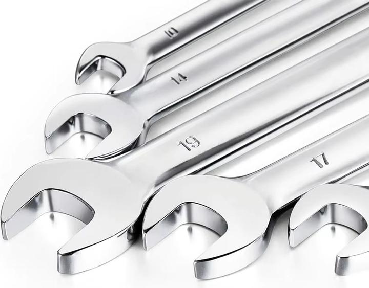Produktbild Extralink SATZ RING-GABELSCHLÜSSEL 10 STK. OFFENE RINGSCHLÜSSEL ETUI 8-24 MM - 1292 (19 mm, 12 mm, 24 mm, 14 mm, 22 mm, 16 mm, 23 mm, 10  mm, 21 mm, 18 mm, 17 mm, 11 mm, 15 mm, 8 mm, 9 mm, 13 mm, 20 mm)