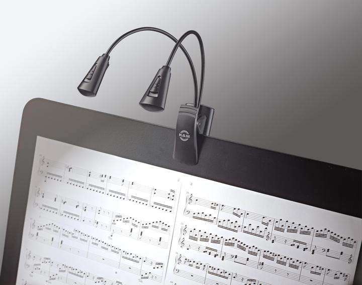 Produktbild K&M Double 2 LED FlexLight Notenpultleuchte (Instrument Beleuchtung)