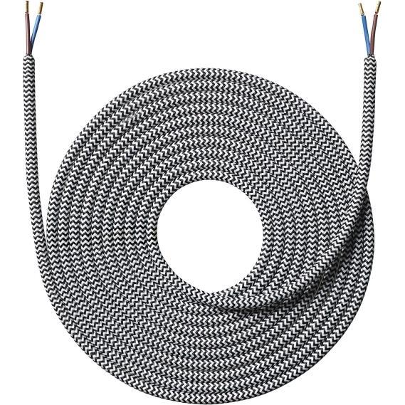 Nielsen Light, Zubehör Beleuchtung, Stofledning - 4,0 Meter Zigzag Sort