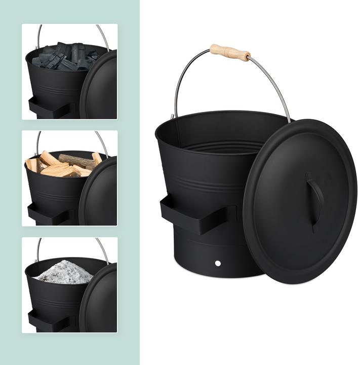 Actual product image Relaxdays Ash Bucket