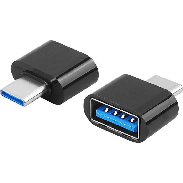 Lasmex Adapter USB Lamex USB-A - USB-C Czarny (LXOTG18), Cavo USB