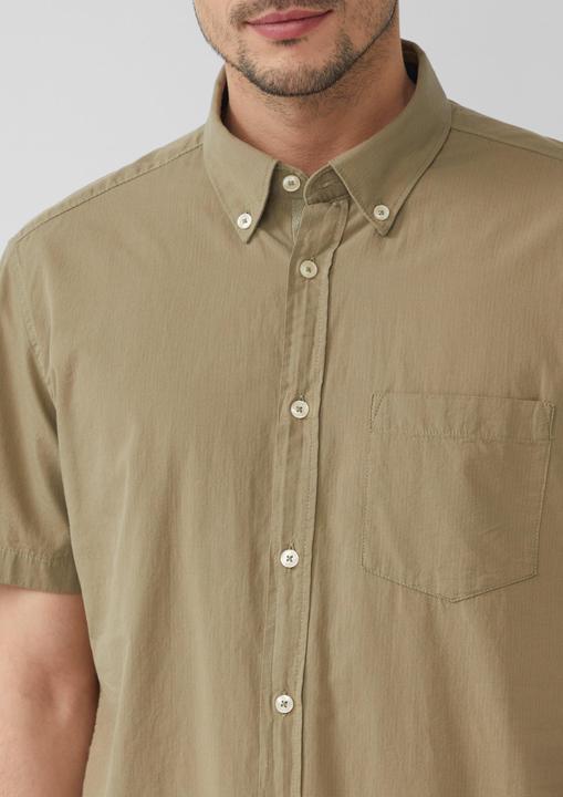 Produktbild S.Oliver Hemd Regular Fit: Kurzarmhemd mit Struktur-Streifen und Button-Down-Kragen (3XL)