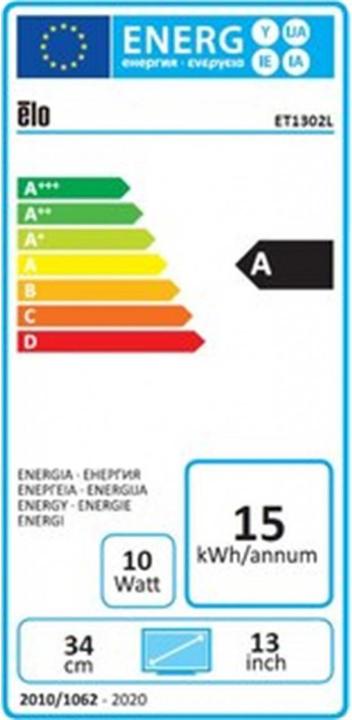 Energie-Label ēlo 1302L (1920 x 1080 Pixel, 13.30")