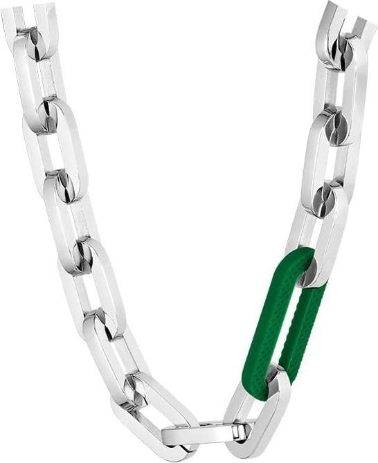Immagine prodotto Lacoste Bracciale originale in acciaio con maglie in silicone 2040103 (Acciaio inox / silicone)