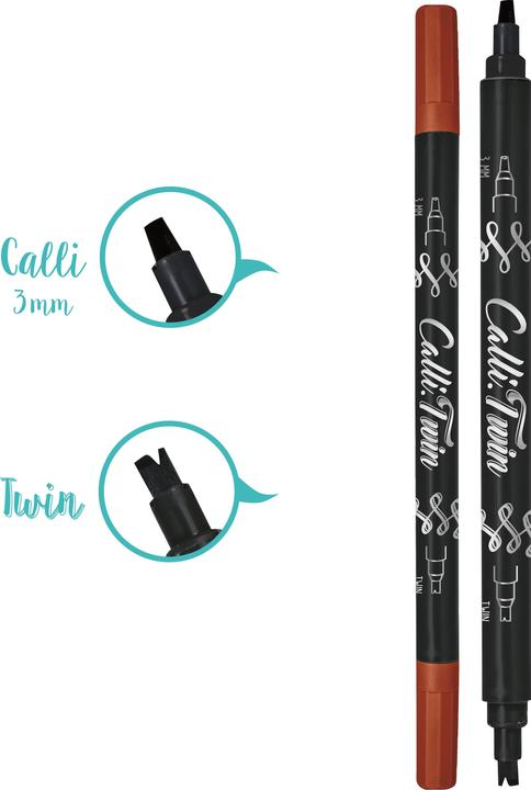 Produktbild Online Callibrush Pen TWIN 3mm 18601/6 Aubergine (Aubergine, 1x)