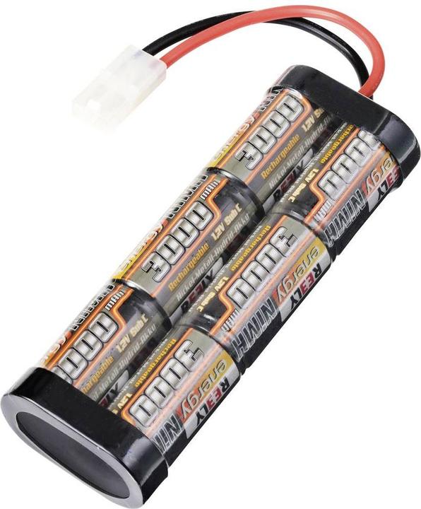 Produktbild Reely Modellbau-Akkupack (NiMh) 7.2 V 3000 mAh Zellen-Zahl: 6 Stick Tamiya (7.20 V, 3000 mAh)