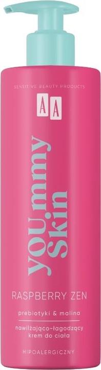 Actual product image Oceanic Aa Yoummy Skin Raspberry Zen Moisturising And Soothing Body Cream 400Ml (Body cream, 400 ml)