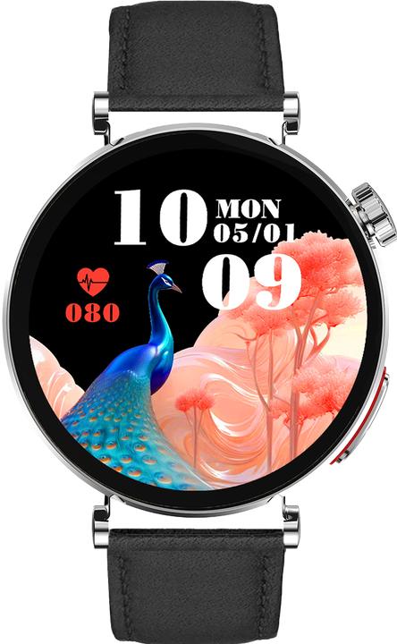 Produktbild Knauermann NEO 2 2025 zwart vierkant gezondheidshorloge smartwatch zilver Durchmesser 40mm Dicke 109mm rond (40 mm)