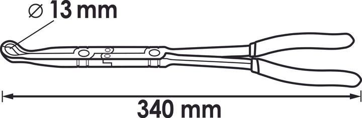 Immagine prodotto Vigor Pinze per candele con doppio snodo ∙ V5494 ∙ 340 mm (340 mm)