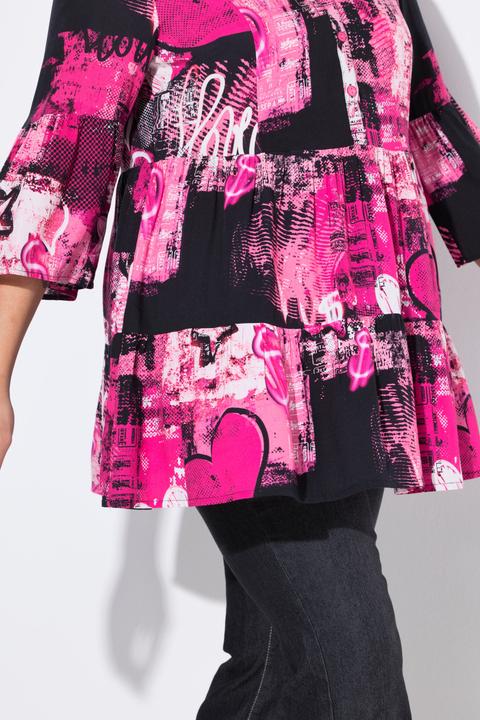 Image du produit Angel of Style Blouse à volants, motif graphique (50)