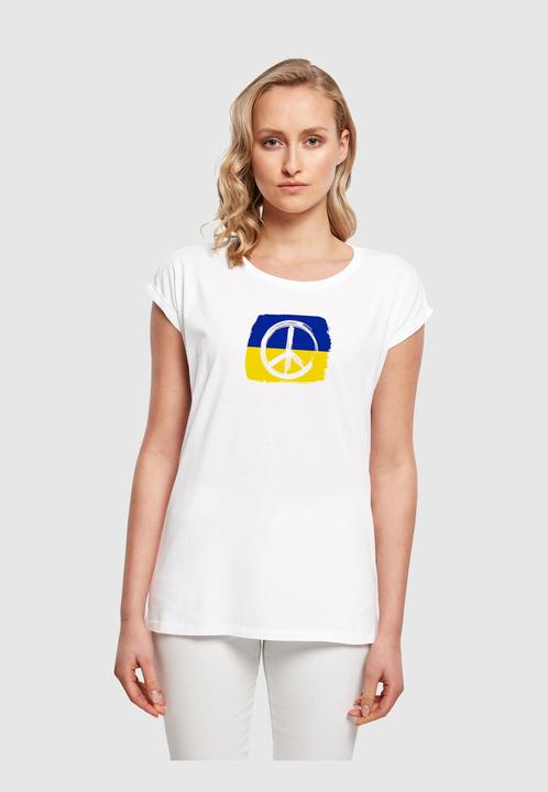 Immagine prodotto Merchcode Maglietta da donna Peace - Flag Peace con spalla estesa - 161391 (XS)