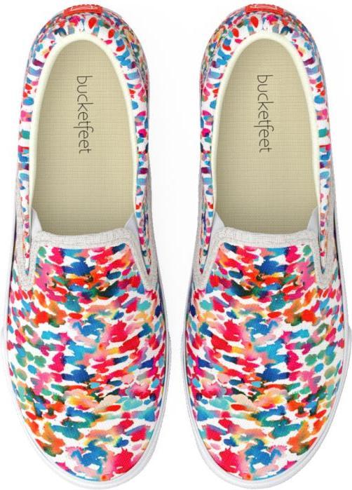 Actual product image Bucketfeet Rainbow Watercolor (38)
