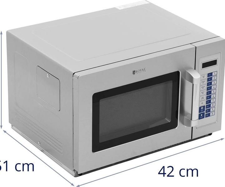 Produktbild Royal Catering Gastro-Mikrowelle Mikrowellenherd Mikrowelle Edelstahl Timer 3200 W 34 L (34 l)