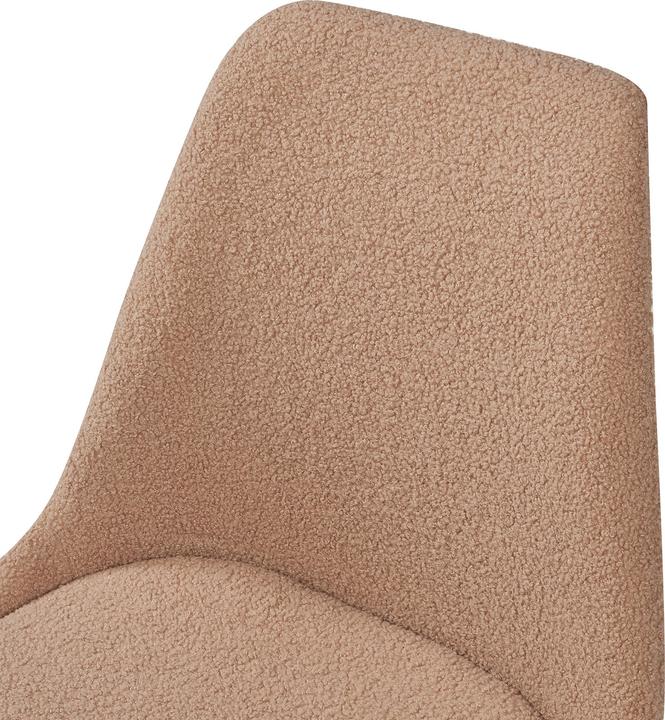 Produktbild En.Casa Esszimmerstuhl Fläten 2er Set Bouclé Taupe