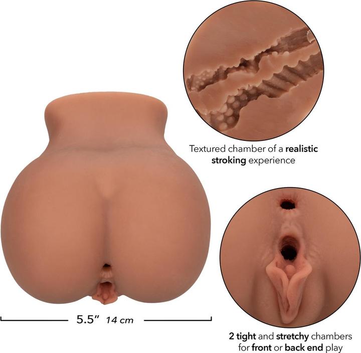 Actual product image CalExotics The Roller Babe Double Realistic Masturbator, Flesh