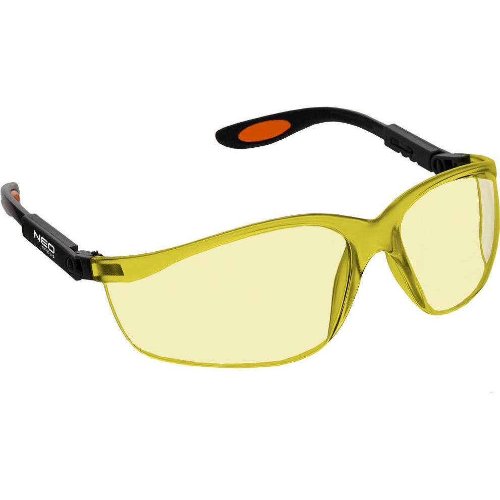Neo, Occhiali protettivi + visiera, OKULARY OCHRONNE POLIWĘGLAN ŻÓŁTE 97-501