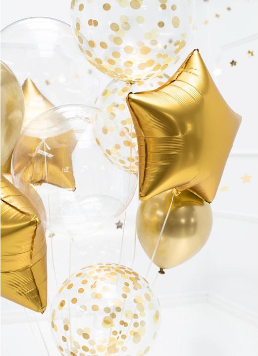 Produktbild Partydeco Sphärenballon - Erbse Gold 40cm (1 x)