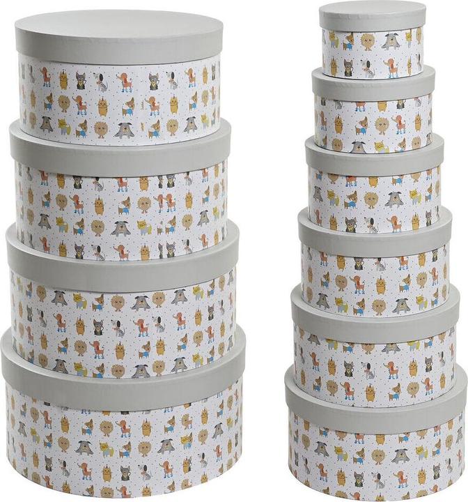 Image du produit DKD Home Decor Multi-use Box White Children's Multicolour Flowers Cardboard (37,5 x 37,5 x 18 cm) (37.50 cm)