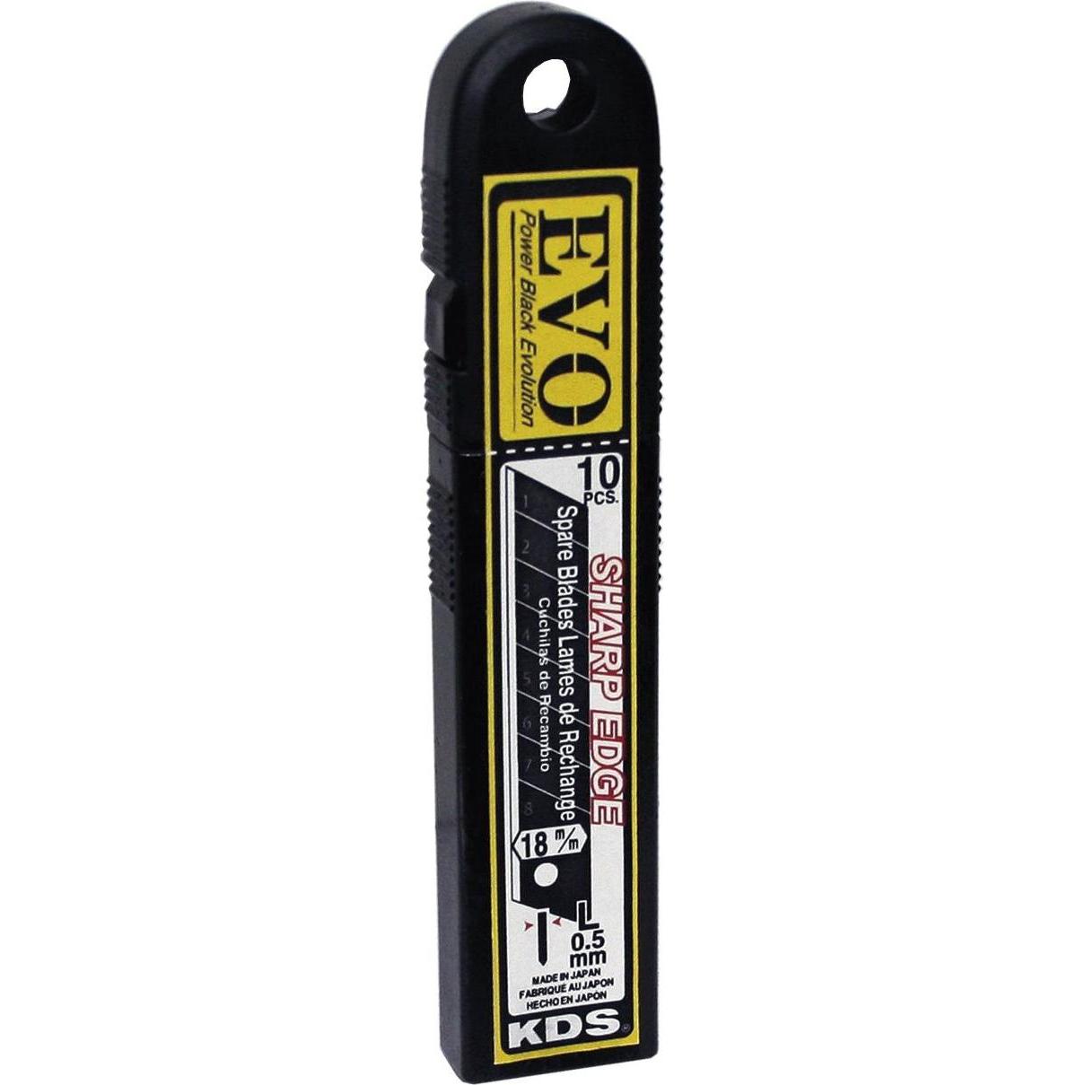 KDS, Mehrzweckmesser, knivblad 18mm EVO Schwarz 10stk. - 1878016 (1.80 cm)