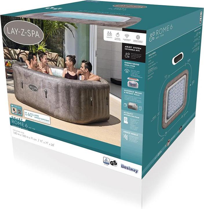 Immagine prodotto Bestway Lay-Z-Spa Rome MaxHold EnergySense Ultra (6 pers.)