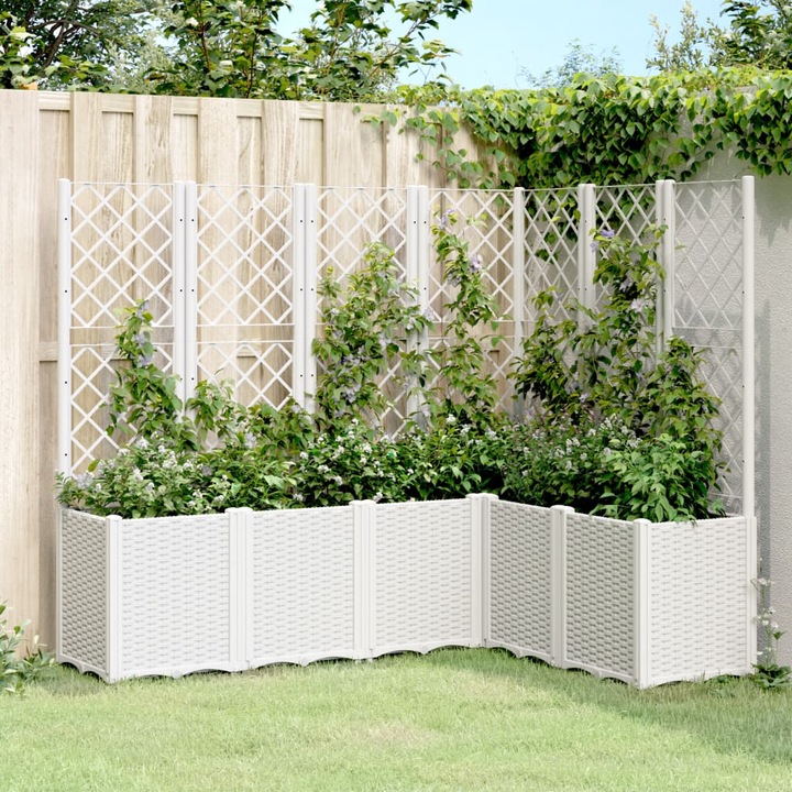 Actual product image VidaXL Planter with trellis PP