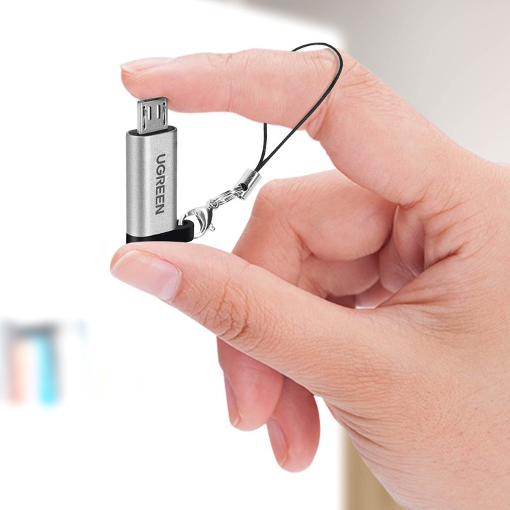 Actual product image Ugreen Micro USB to USB-C Adapter (Micro USB, USB Type C)