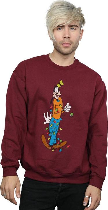 Actual product image Disney Mens Goofy Christmas Lights Sweatshirt (L)